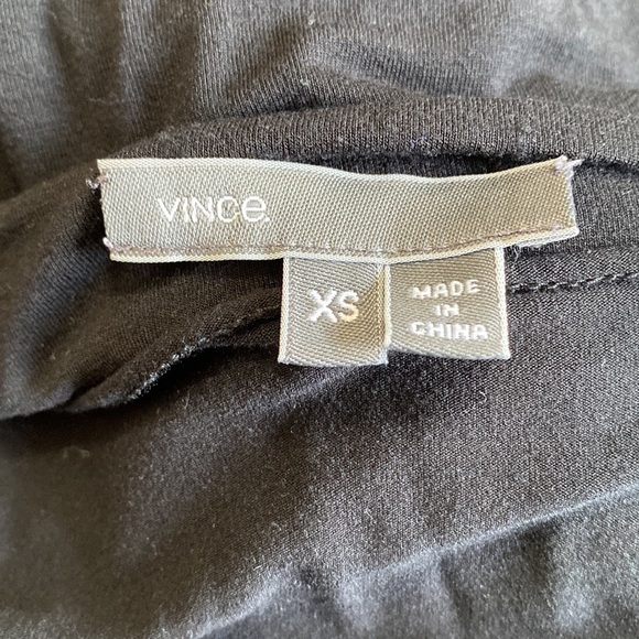 Vince Micromodal Black Boat Neck Lightweight Long Sleeve Top Stretch Sz XS - Picture 8 of 10